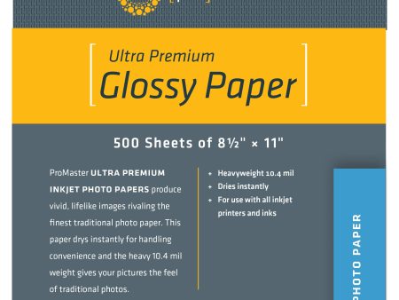 ProMaster Ultra Premium Glossy Paper - 8.5 x11  - 500 Sheet Online now