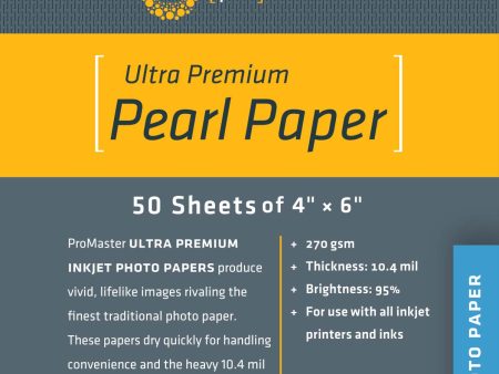 ProMaster Ultra Premium Pearl Paper - 4 x6  - 50 Sheets Online Sale