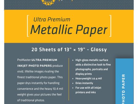 ProMaster Ultra Premium Silver Metallic Paper - 13 x19  - 20 Sheets Cheap