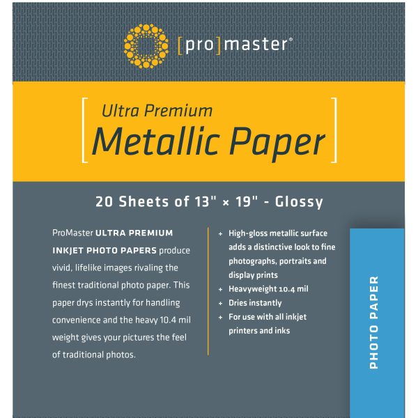 ProMaster Ultra Premium Silver Metallic Paper - 13 x19  - 20 Sheets Cheap