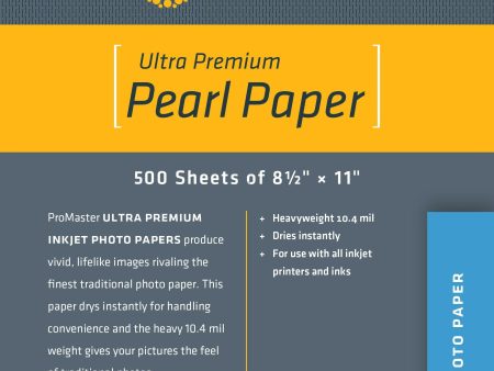 ProMaster Ultra Premium Pearl Paper - 8.5 x11  - 500 Sheet Sale