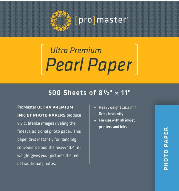 ProMaster Ultra Premium Pearl Paper - 8.5 x11  - 500 Sheet Sale