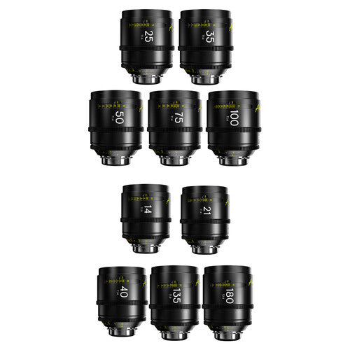 DZOFilm Arles FF VV 10-Lens 14 21 25 35 40 50 75 100 135 180mm Set (ARRI PL) For Discount