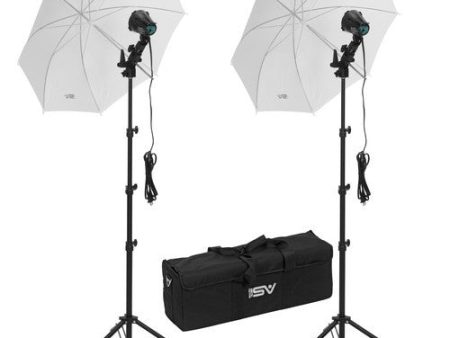 Smith Victor K22U-A 2-Light 1200-watt Portable Attache Kit with Umbrellas (401429) Hot on Sale