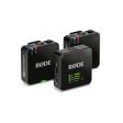 RODE Wireless GO (Gen 3) 2-Person Compact Digital Wireless Microphone System Recorder (2.4 GHz, Black) Supply