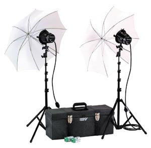 Smith Victor K42U 2-Light 1200-watt Toolbox Kit with umbrellas (401494) Supply