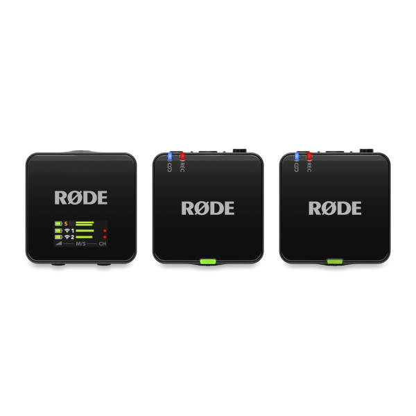 RODE Wireless GO (Gen 3) 2-Person Compact Digital Wireless Microphone System Recorder (2.4 GHz, Black) Supply