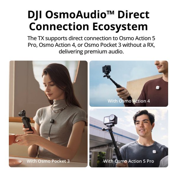 DJI Mic Mini Compact Wireless Microphone System for Camera & Smartphone (2.4 GHz) Hot on Sale