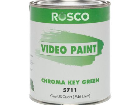 Rosco Chroma Key Paint (Green, 1 Quart) Online Sale