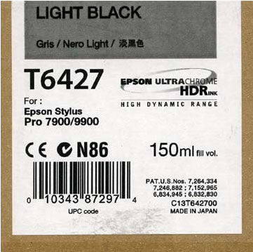 Epson T642700 7900 7890 9890 9900 Ultrachrome HDR Ink 150ml Light Black on Sale