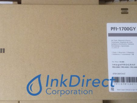 Genuine Canon 0781C001 PFI-1700GY PFI-1700 Ink Tank Gray Pro-2000 4000 4000S 6000S Hot on Sale