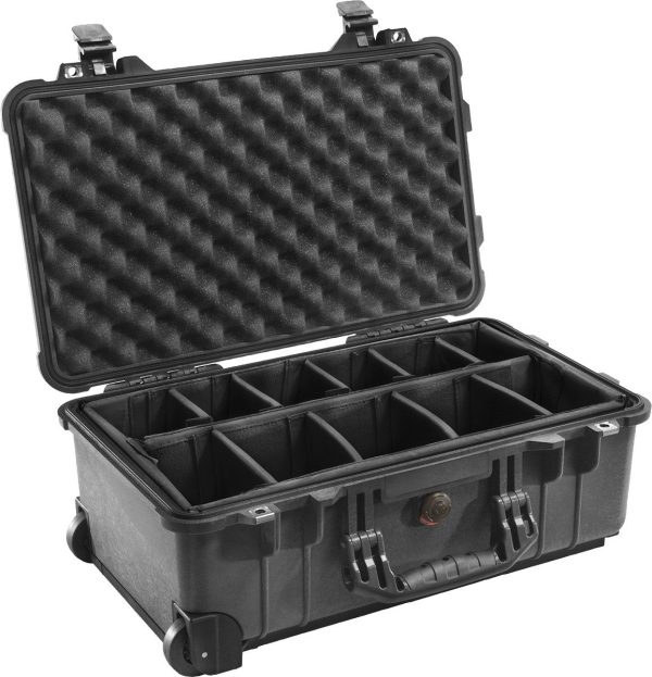 Pelican 1510 Carry On Case Black   Dividers on Sale