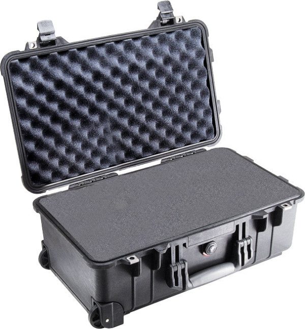 Pelican 1510 Carry On Case Black   Foam Cheap