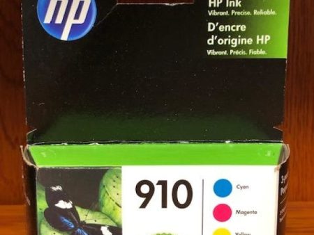 3YN97AN HP 910 Ink Jet Cartridge Cyan Magenta Yellow ( 1 each 3YL58AN  3YL59AN 3YL60AN ) Supply