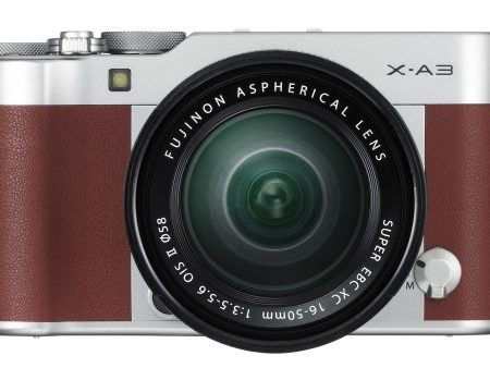 Fujifilm X-A3 Brown Digital Camera with XC 16-50mm f3.5-5.6 Lens For Discount